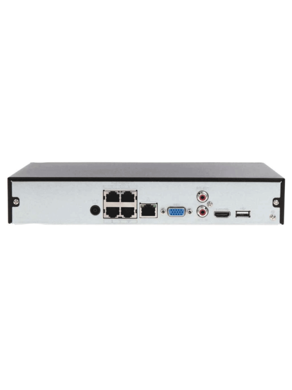 DAHUA NVR1104HS-P-S3/H - NVR de 8 Megapixeles/ 4k/ 4 Canales IP/ 4 puertos PoE/ Smart H.265+/ Rendimiento de 80 mbps/ Salida de Video HDMI&VGA/ 1 Bahía de Disco Duro de Hasta 8TB/ Soporta Camaras con Protocolo Onvif & RTSP/ - Image 2